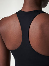 Longline Medium Impact Sports Wireless Bra Black